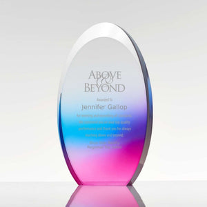 Colorful Gradient Trophy Oval