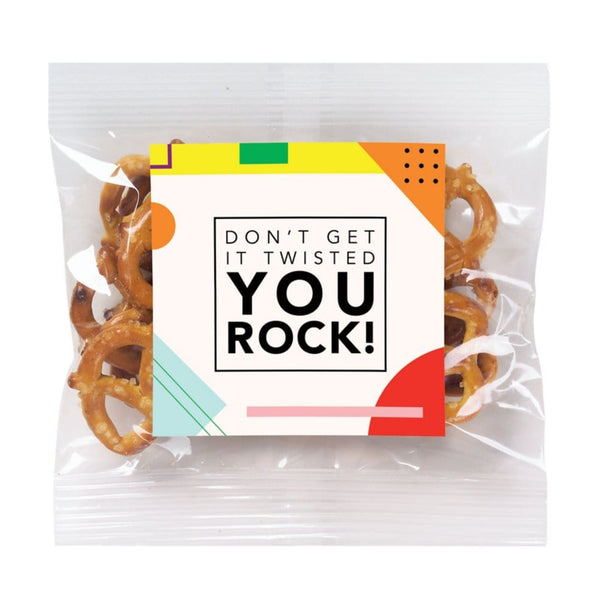 Mini Twists Pretzel Snack Pack - You Rock - EXP 4/1/24