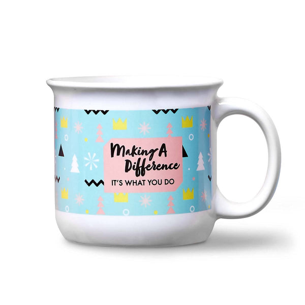 Vivid Color Camper Mug - Making a Difference It's What I Do