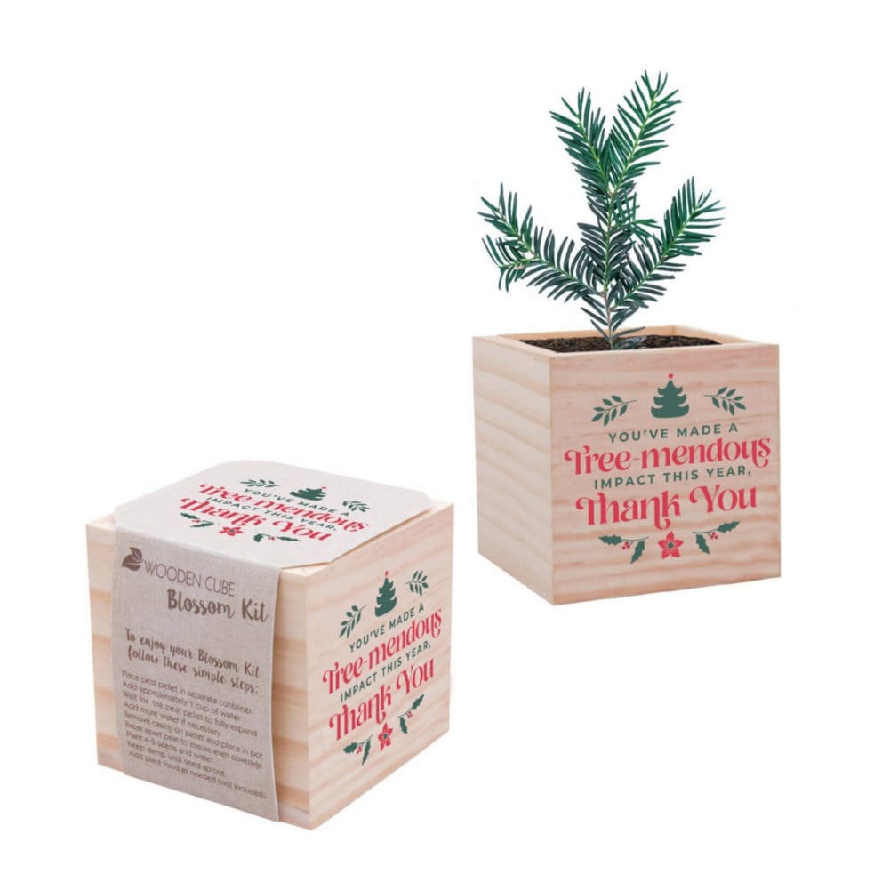 Appreciation Plant Cube - You've Made a Tree-mendous Impact