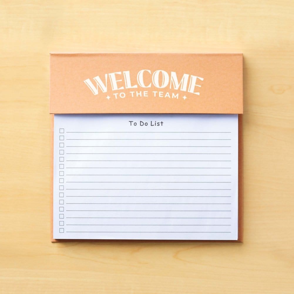 Large Desktop Essentials Notepad Organizer - Welcome to the Team
