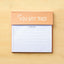 Large Desktop Essentials Notepad Organizer - You Got This