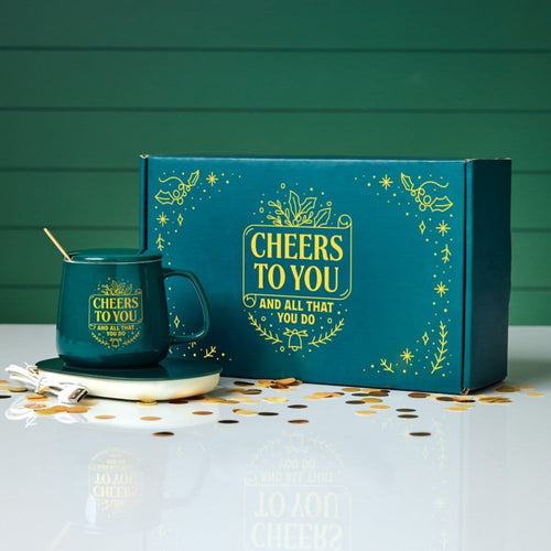 Winter Wonderland Mug & Warmer Gift Set - Cheers to You and All