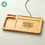 Modern Bamboo Phone Charger & Desk Organizer - Thank You for the Energy & Effort