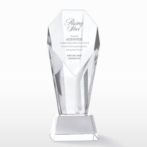 Clear Crystal Spotlight Trophy