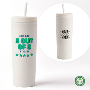 Custom: Sustainable Soft Touch Travel Tumbler - Five Stars