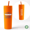 Custom: Sustainable Soft Touch Travel Tumbler - Thanks