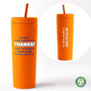 Custom: Sustainable Soft Touch Travel Tumbler - Thanks