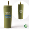 Custom: Sustainable Soft Touch Travel Tumbler - Awesome