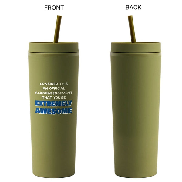 Custom: Sustainable Soft Touch Travel Tumbler - Awesome