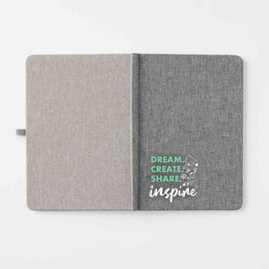 Eco-Smart Two-Tone RPET Notebook - Inspire