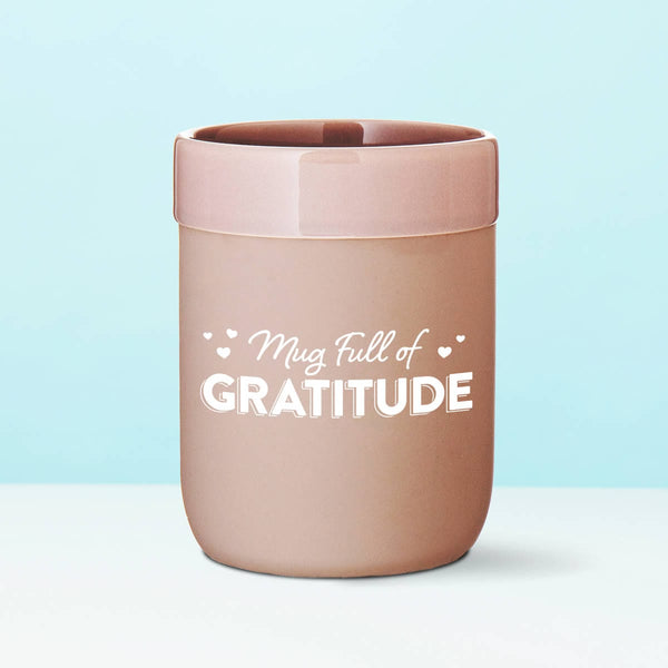 Silicone Sleeve Modern Mug- Gratitude