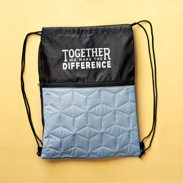 Quilted Comfort Drawstring Bag- Difference