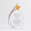 Shimmering Acrylic Award - Star Flame