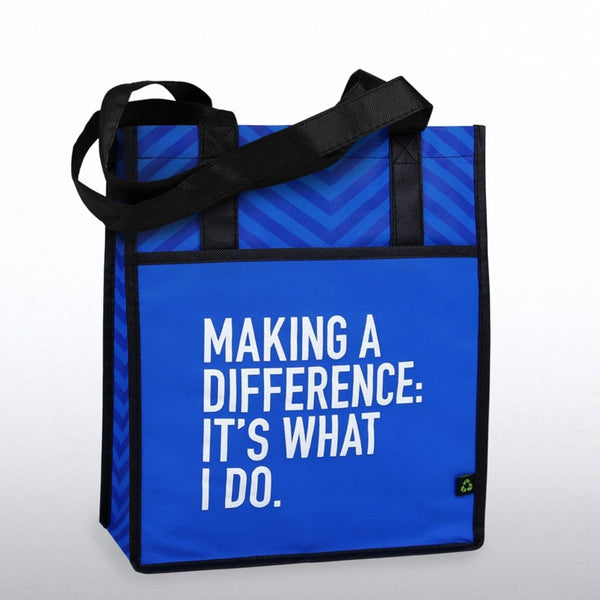 Chevron Shopper Tote - Making a Difference: It's What I Do
