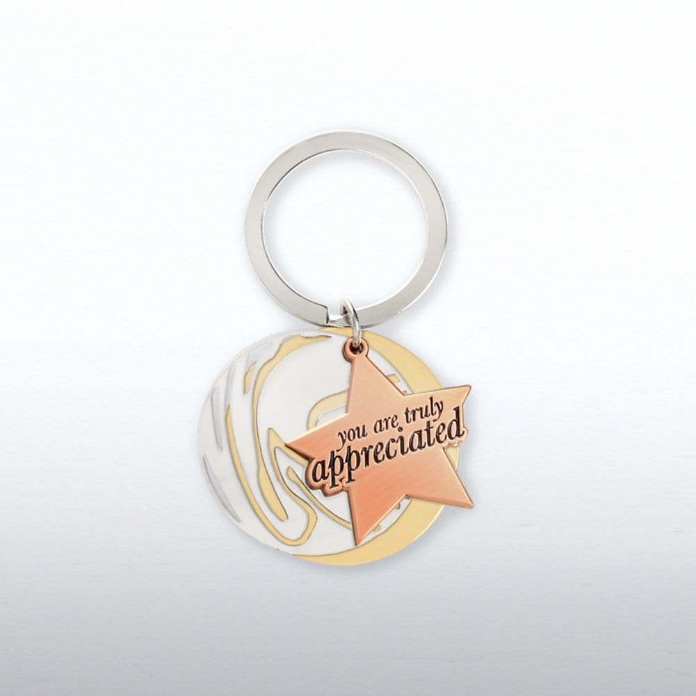Charming Copper Key Chain - You Are Truly Appreciated